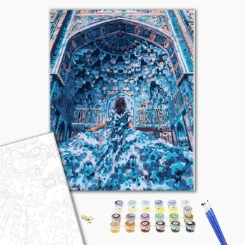 Картина по номерам Авторські колекції - Дівчина в безтурботній фресці