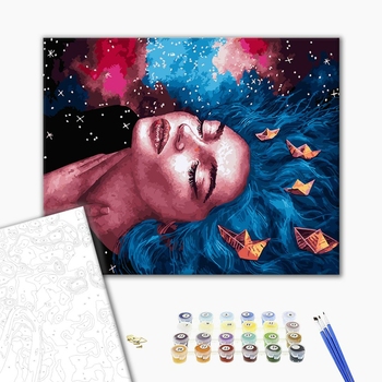 Картина по номерам Люди на картинах - Пристрастие моря