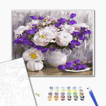 Картина по номерам Квіти - Натюрморт с колокольчиками