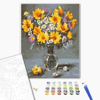 Картина по номерам Квіти - Лофт натюрморт