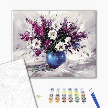 Картина по номерам Квіти - Букет из ромашек