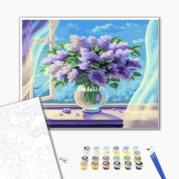 Картина по номерам Квіти - Букет з бузку