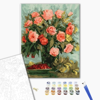 Картина по номерам Квіти - Нежный букет