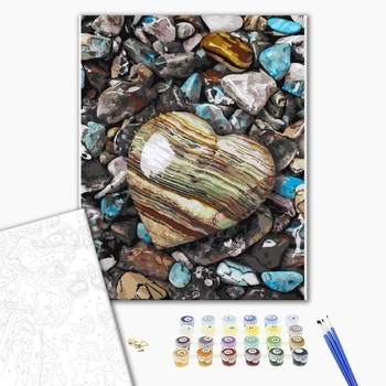 Картина по номерам Природа - Морские камни любви