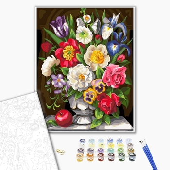 Картина по номерам Квіти - Пишний букет весни