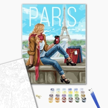 Картина по номерам Люди на картинах - Шопинг в Париже