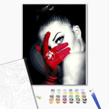 Картина по номерам Для початківців - Загадкова дівчина