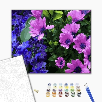 Картина по номерам Квіти - Квіткова синява