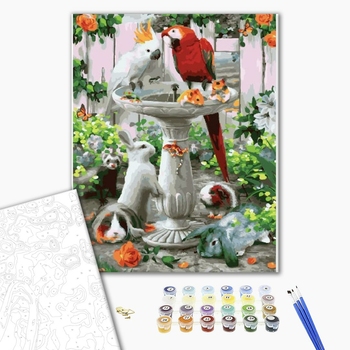 Картина по номерам Тварини, птахи та риби - Чудные животные