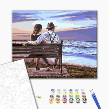 Картина по номерам Люди на картинах - Момент перед запливом