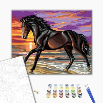 Картина по номерам Тварини, птахи та риби - Буцефал в бігу