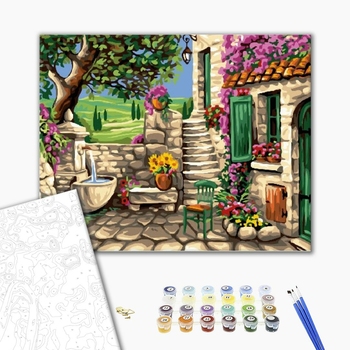Картина по номерам Пейзажі - Кам'яне подвір'я