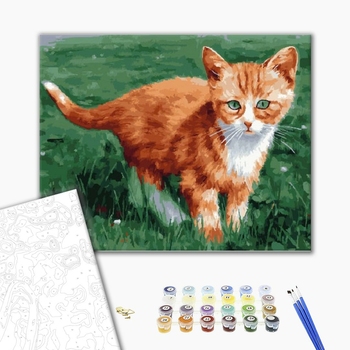 Картина по номерам Тварини, птахи та риби - Рижик