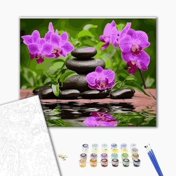 Картина по номерам Квіти - Отражение цветов