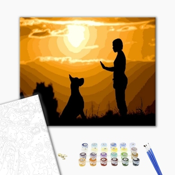 Картина по номерам Тварини, птахи та риби - Дружба в тіні