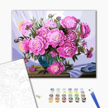 Картина по номерам Квіти - Букет пышных летних сюжетов