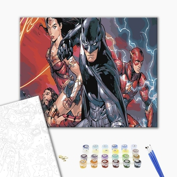 Картина по номерам Мультфільми, комікси, аніме - Вселенная DC