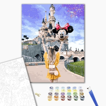 Картина по номерам Авторські колекції - Щастя в Діснейленді