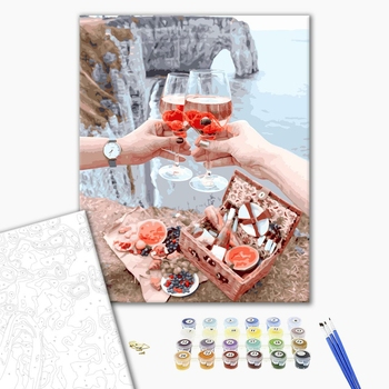 Картина по номерам Авторські колекції - Сніданок на скелях