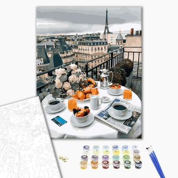 Картина по номерам Авторські колекції - Бізнес сніданок в Парижі