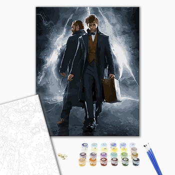 Картина по номерам Мультфільми, комікси, аніме - Ньют Саламандр. Фантастические твари