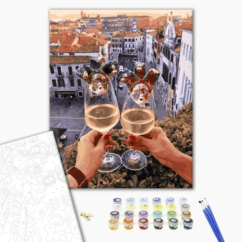Картина по номерам Авторські колекції - Келихи Венеції