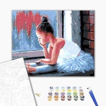 Картина по номерам Діти та ангели - Маленька балерина