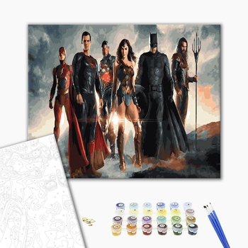 Картина по номерам Мультфільми, комікси, аніме - Могущество DC