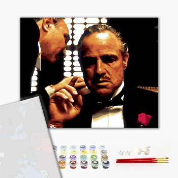 Картина по номерам Преміум картини - Хрещений батько