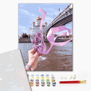 Картина по номерам Преміум картини - Весна в бокале