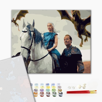 Картина по номерам Преміум картини - Дейенерис. Повелительница драконов