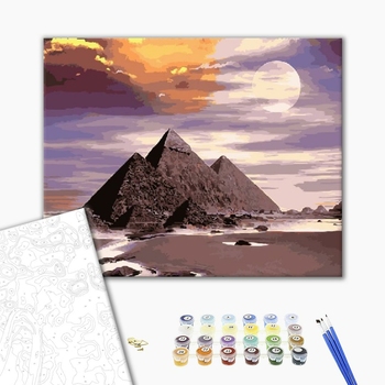 Картина по номерам Города - Піраміди Гізи