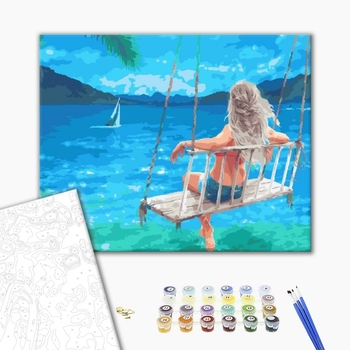 Картина по номерам Люди на картинах - Морские качели
