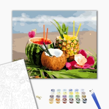 Картина по номерам Квіти - Літні коктейлі