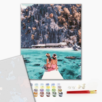 Картина по номерам Преміум картини - Девушки у острова Корон