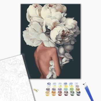 Картина по номерам Авторські колекції - Жіночні півонії