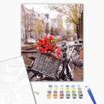 Картина по номерам Авторські колекції - Доставка тюльпанів в Амстердамі