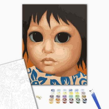 Картина по номерам Репродукції художників - Дитя з чорними очима