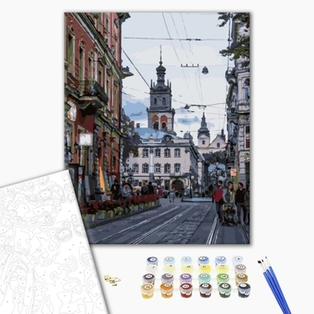 Картина по номерам Авторські колекції - Вулиця міста Лева