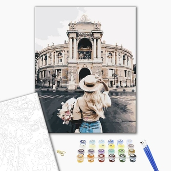 Картина по номерам Авторські колекції - Дівчина біля опери