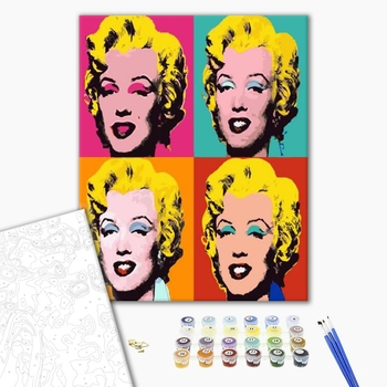 Картина по номерам Авторські колекції - Монро Попарт