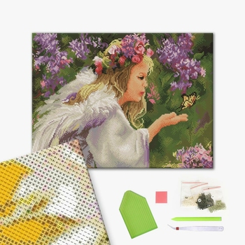 Алмазна мозаїка 40х50 - Девушка у сирени