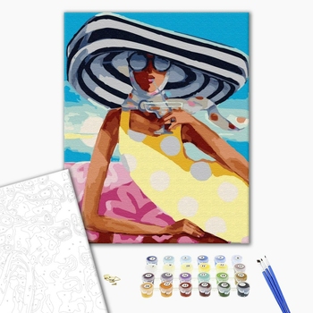 Картина по номерам Для початківців - Коктейль на пляжі