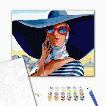 Картина по номерам Авторські колекції - В широкополій шляпі