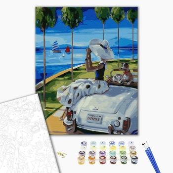 Картина по номерам Авторські колекції - Мрійниця на узбережжі