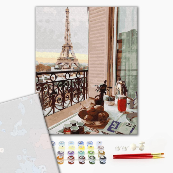 Картина по номерам Преміум картини - Десерт в Париже