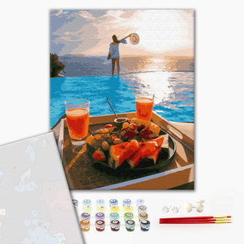 Картина по номерам Преміум картини - Райский завтрак