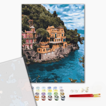 Картина по номерам Преміум картини - Замок у скалы