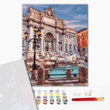 Картина по номерам Преміум картини - Фонтан Треви