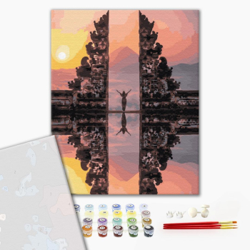 Картина по номерам Преміум картини - Храм Лемпуянг. Бали